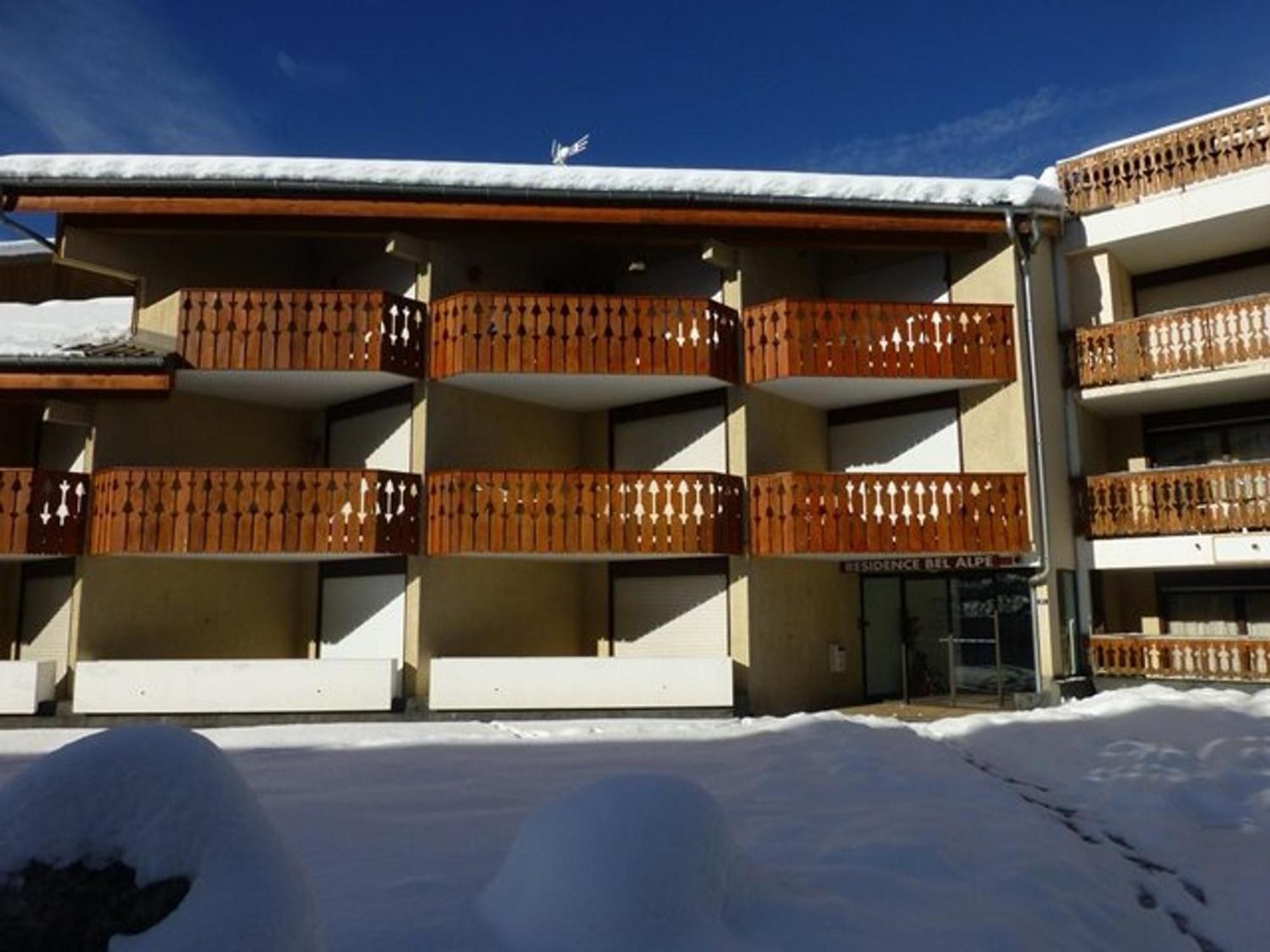 Апартаменты Charmant 2 Pieces Avec Mezzanine, Balcon, Et Acces Direct Aux Pistes - Vieil Alpe - Fr-1-405-80 Альп-д'Юэз Экстерьер фото